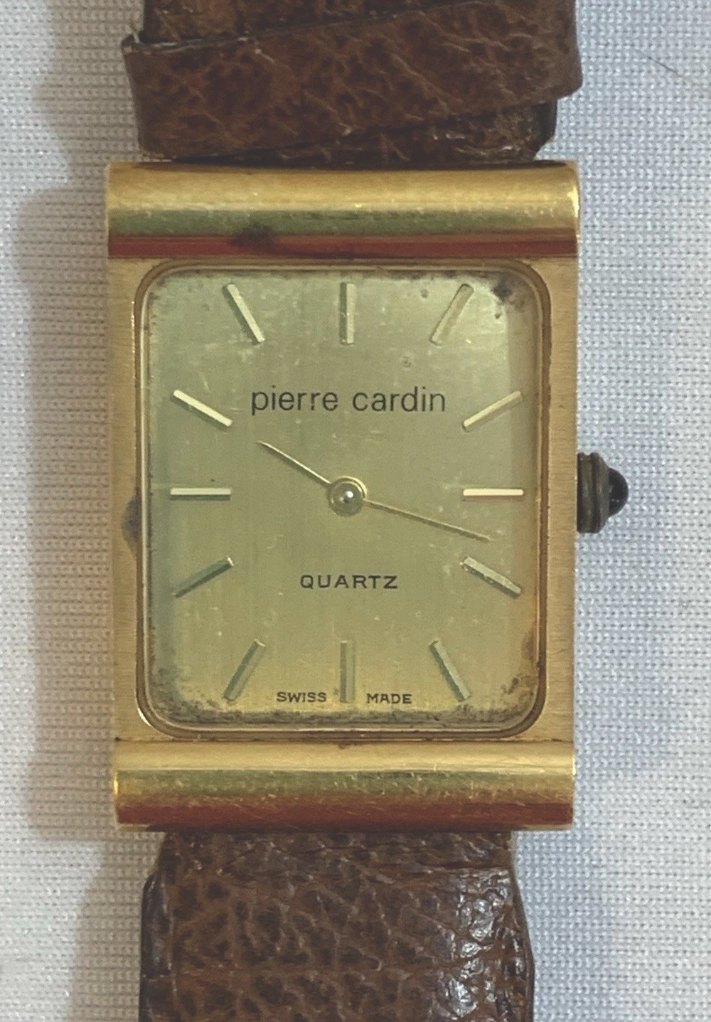 VTG Pierre CardinWomen’s Quartz Hadley Watch18KElectroplate Swiss Needs Battery