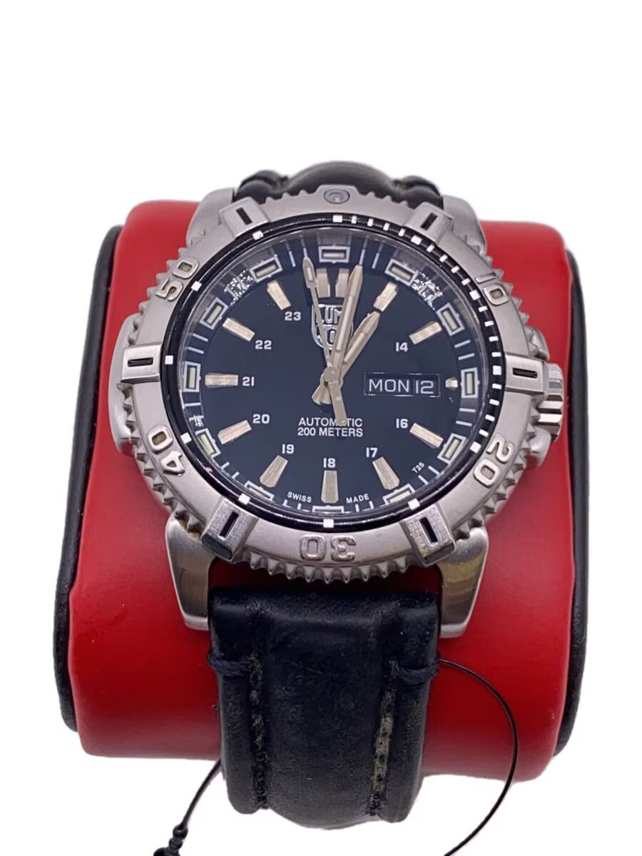 [B1S] Luminox SR-71 Blackbird Automatic Limited Edition Black Leather 6500 [m7p]