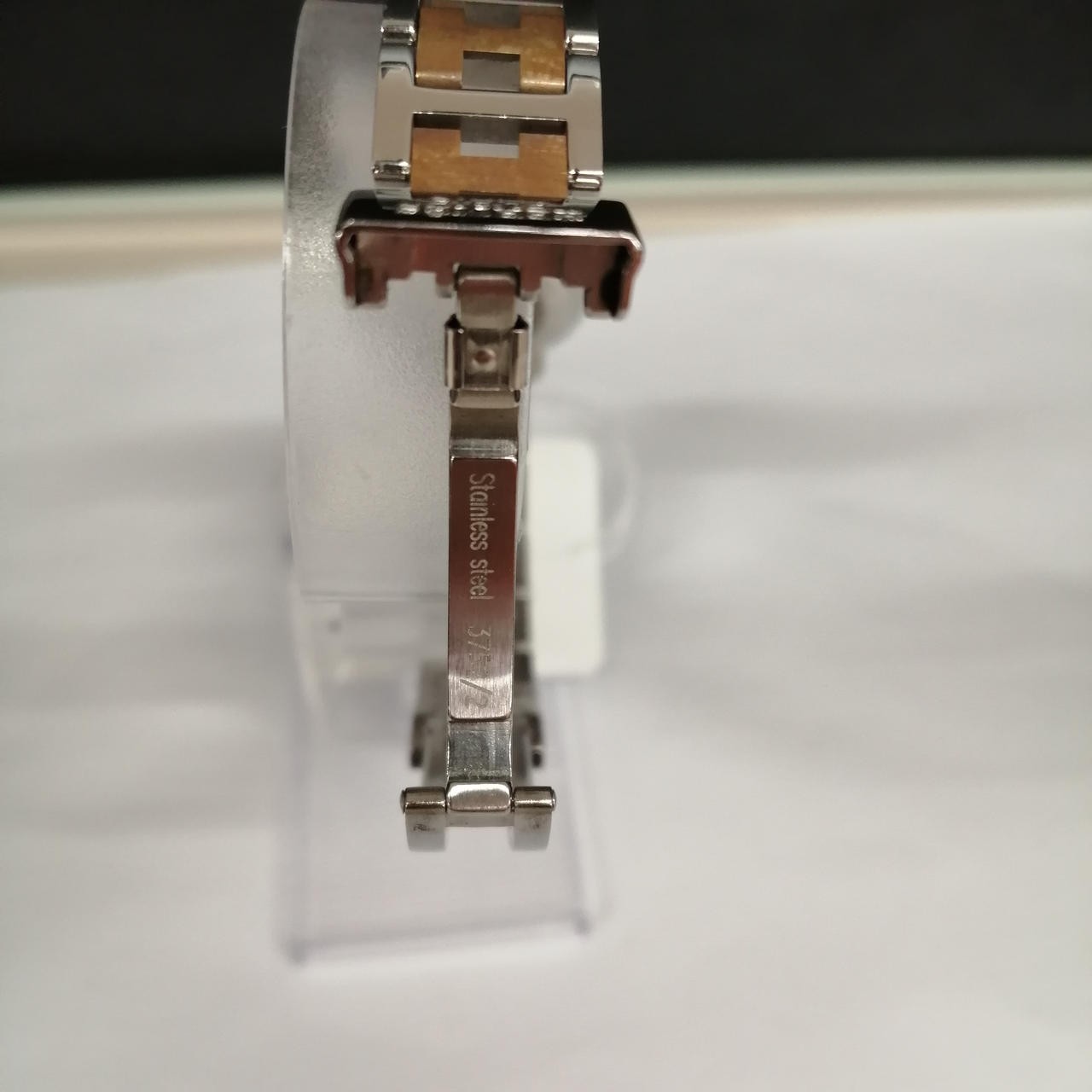 [B1N] Hermes Clipper CL4.220 Two Tone Gold Plated Quartz Ladies Watch [z7w]