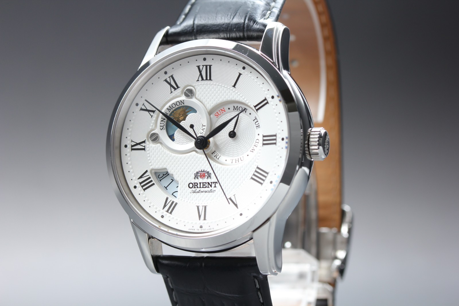 [NEAR MINT] Orient Sun & Moon ET0T-C0-B Automatic Men’s Watch From JAPAN W2028