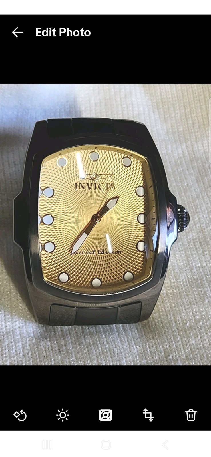 Mens Invicta Lupa Special Edition Tritnite Water Resistant 100 Feet Model 17768