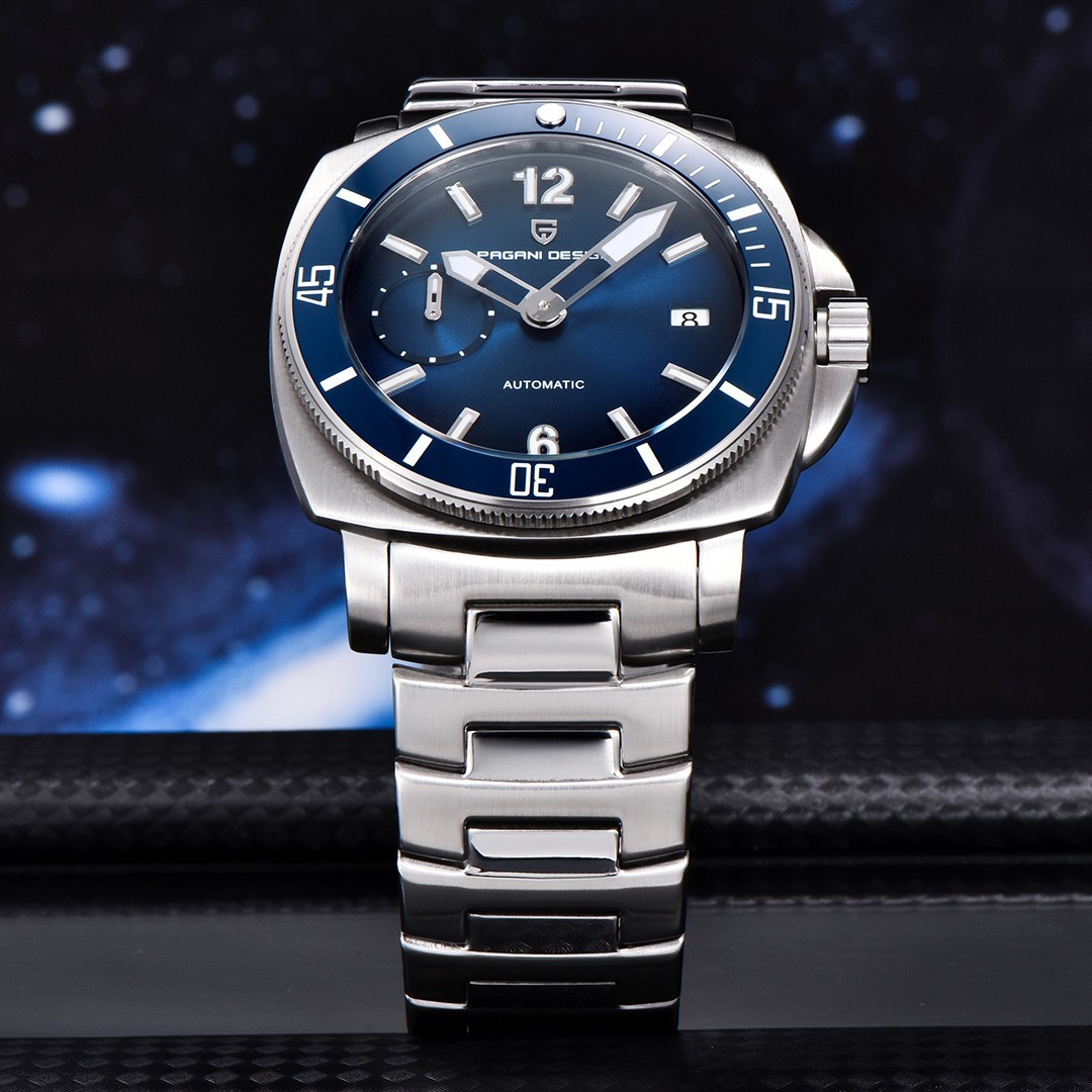 Pagani Design PD-1820 Stainless Steel Mens Automatic Dive Watch 43mm Blue – UK