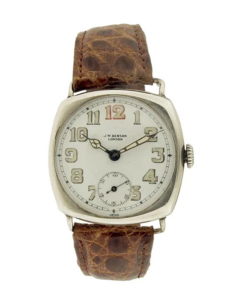 Jw Benson London Vintage Sterling Silver Wristwatch (Ref. 924)