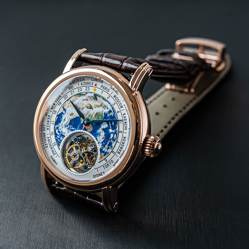 Sugess Tourbillon Master Enamel Earth Seagull ST8000 Mechanical Watch SUEARTHG
