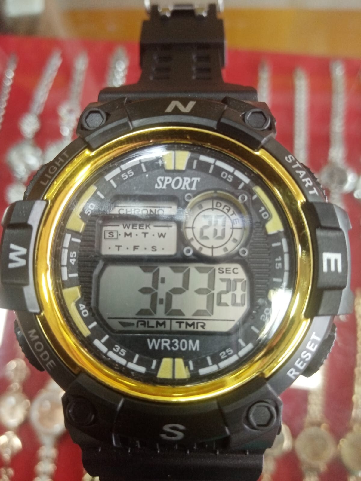 1Pcs Digital Sports Watch Large Face Water Resistant Wrist Watches For Men New