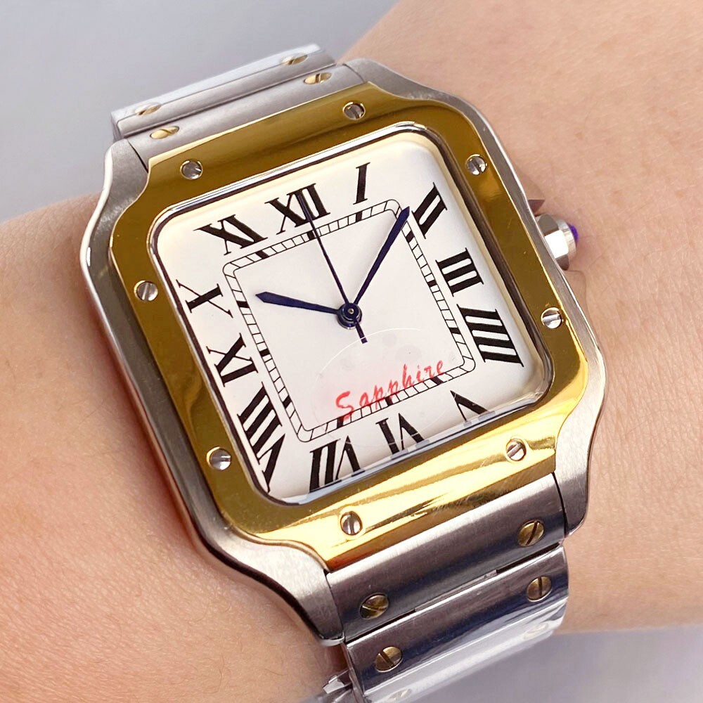 White Roman Numeral Simple Luxury Business Sapphire Glass Men Japan NH35A Watch