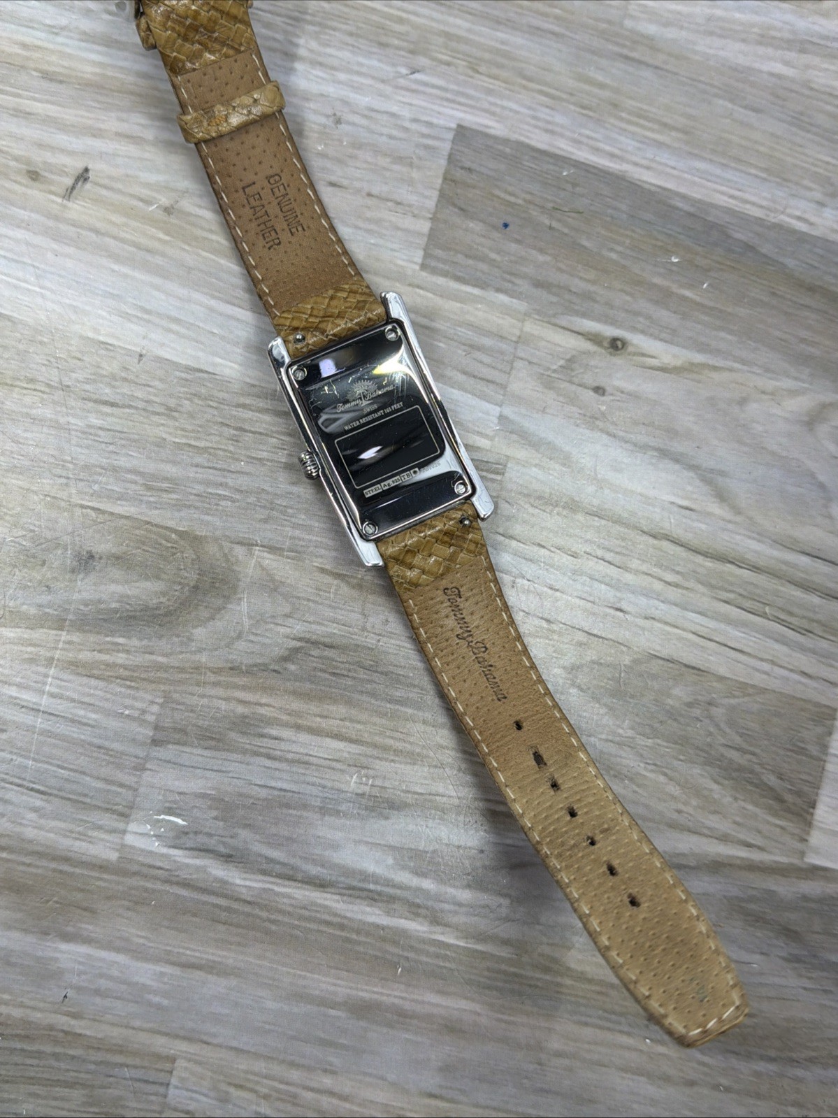LUXURY TOMMY BAHAMA STERLING SILVER .925 Swiss Made Mens Tank Watch TB1026 Boxed