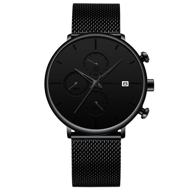 Men’s Quartz Watch Japan Movement 30M Waterproof Alloy Plexiglass Casual Fashion