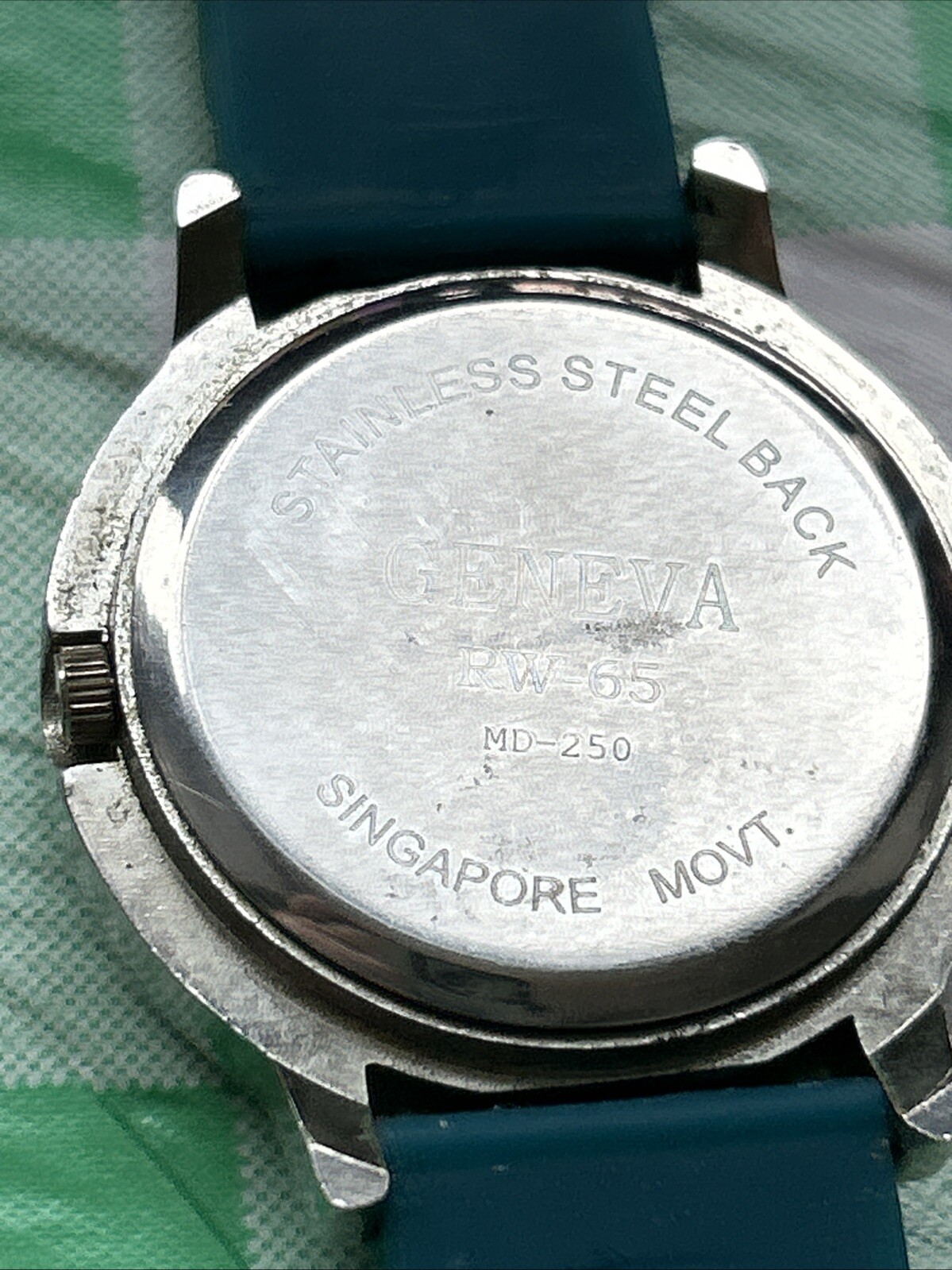 Geneva Blue Green Silver Tone Women’s Quartz Watch