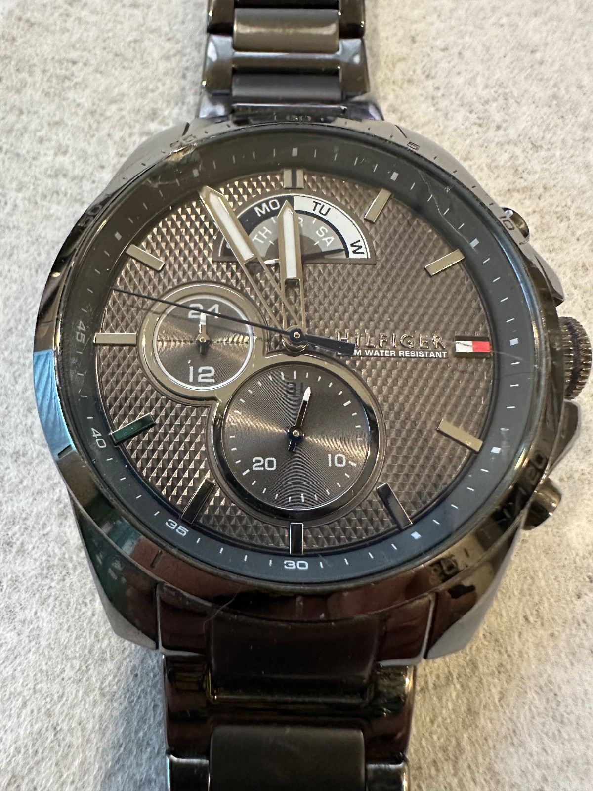 Tommy Hilfiger 1791347 Decker Stainless Steel Men’s Watch Water Resistant 5 Bar