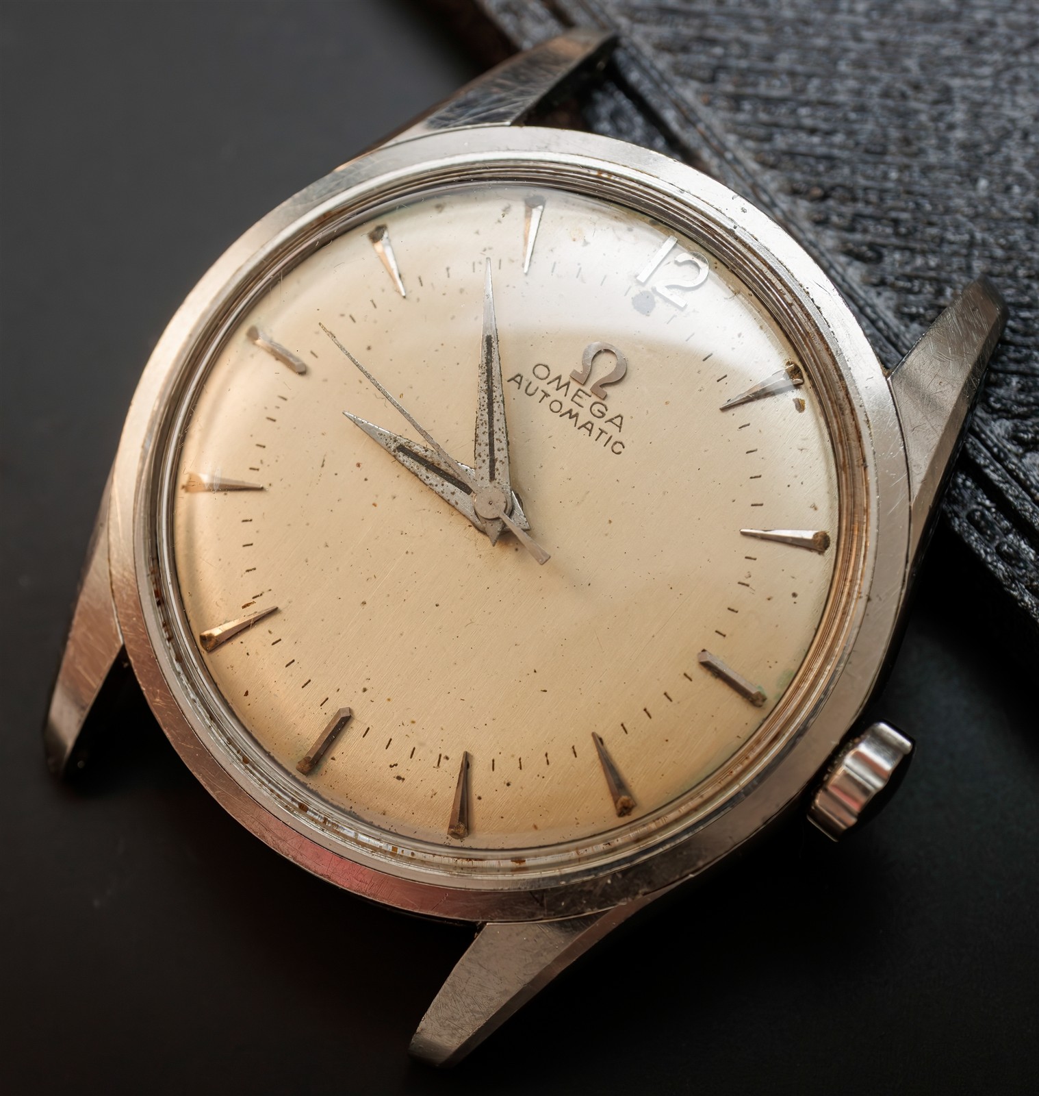 Vintage 1956 Omega Automatic Seamaster Cal. 500 Stainless Steel Watch 2869-1 SC