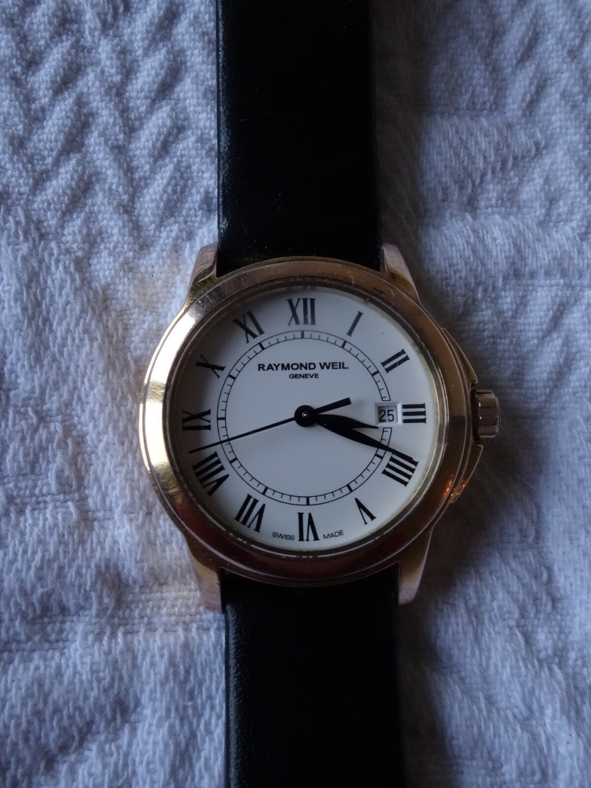 Raymond Weil 5376 Ladies 18K Gold Sapphire Crystal Electroplated 10M Swiss Watch