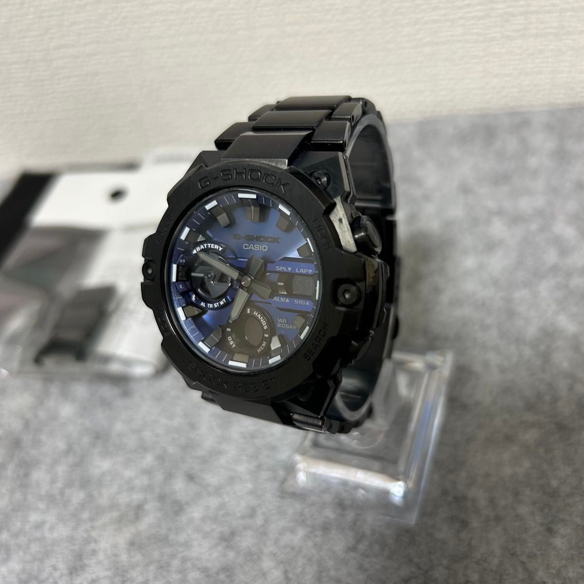G SHOCK GST B400BD 1A2JF G STEEL Solar Radio Bluetooth Black Blue G Steel G Shoc