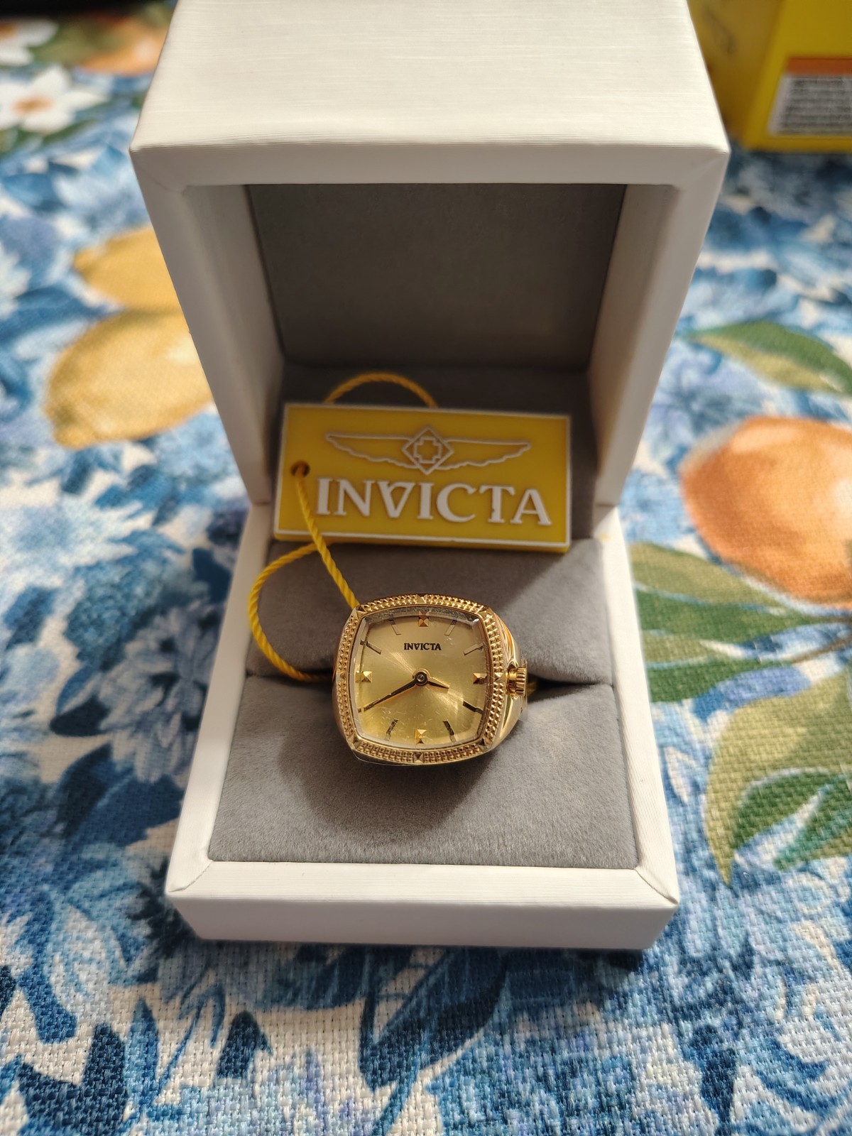 Invicta Mini Angel Celestfield Women’s Ring Watch – 24mm, Gold (50638)