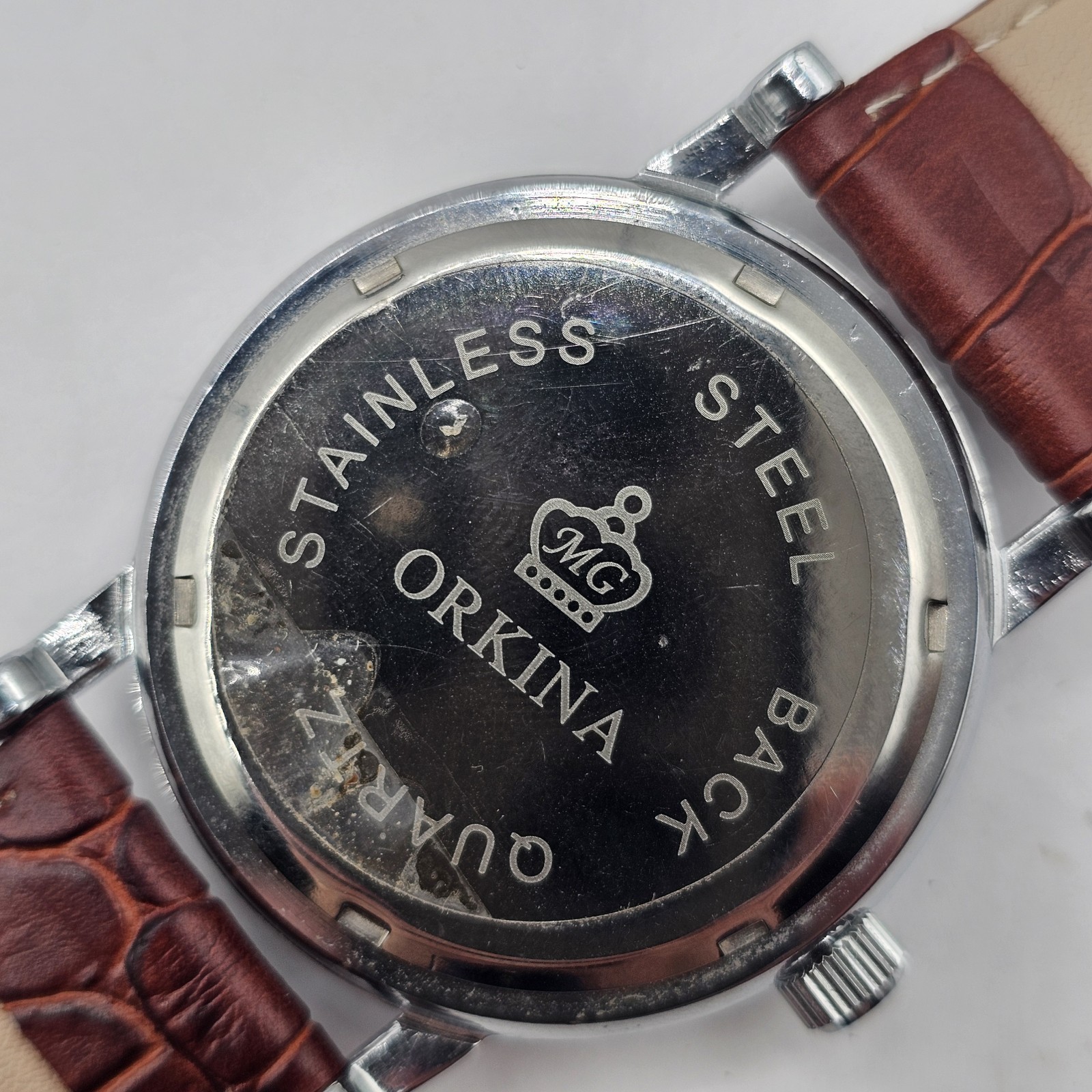 Orkina Men’s Watch With Date Indicator Great Condition Needs Battery & Buckle