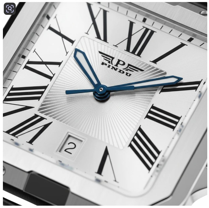 🔥USA🔥PINDU P6515 Men’s Square Watch Automatic Stainless Steel 8215 Japanese