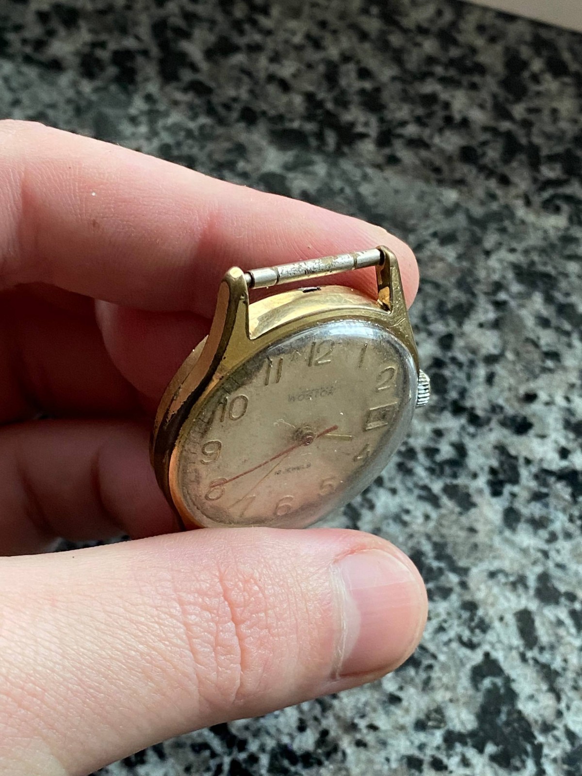 V intage Rare Wostok Watch Soviet USSR mechanical Wristwach Gold Plated AU