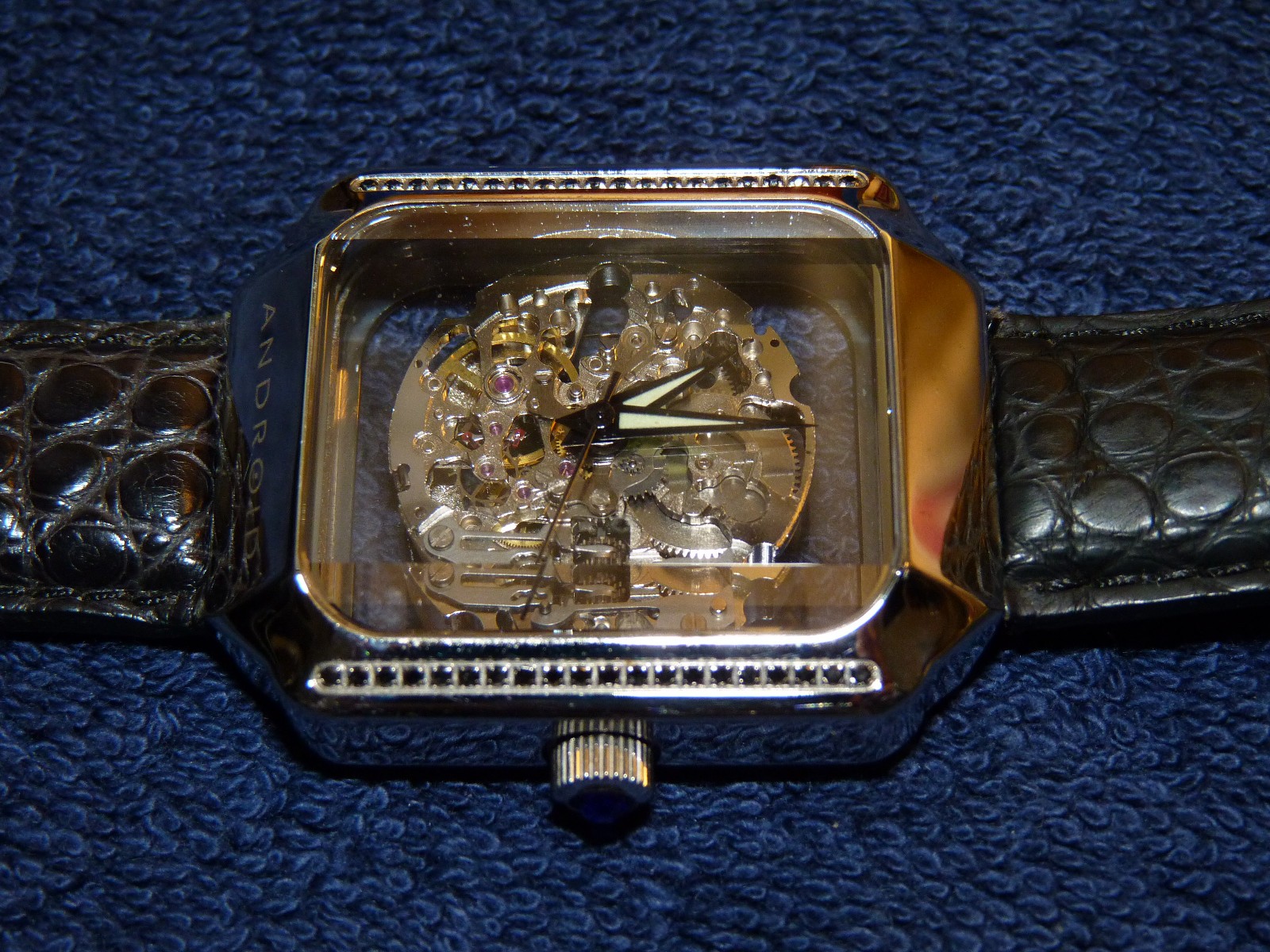 Android Aragon Mystique Automatic Skeleton Men’s Leather Watch Anniversary