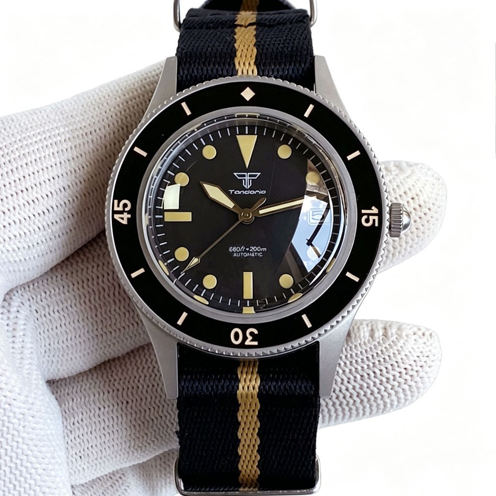50-Fathoms 40mm Lume Retro Diver Automatic NH35A Miyota8215 Watch Domed Sapphire