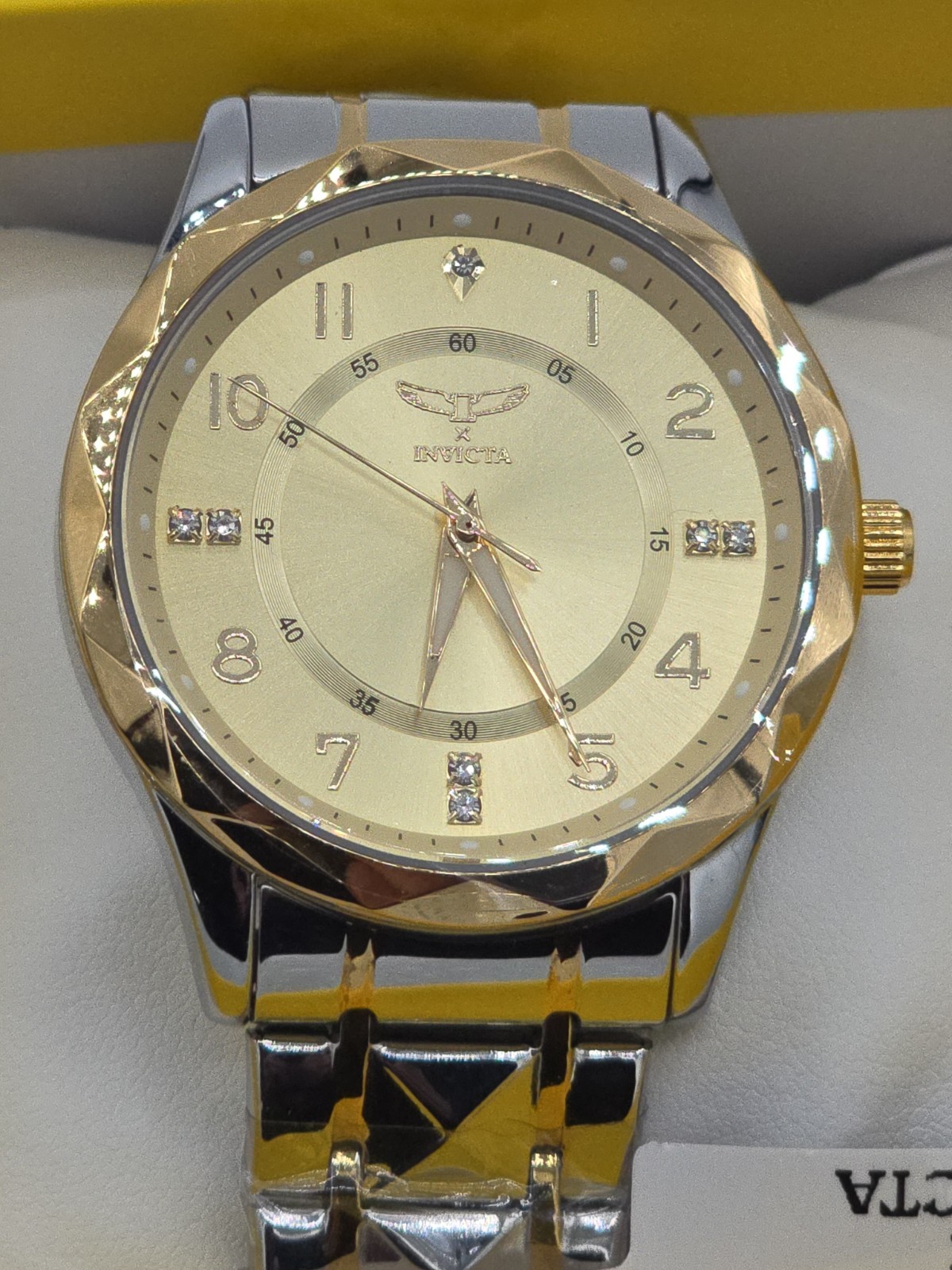 Invicta Specialty I by Invicta 41mm Men’s Watch Gold Dial & SS Band 69022