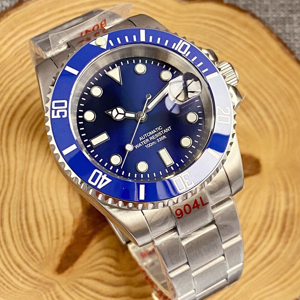 40mm Tandorio Blue Dial Sapphire Glass Japan NH35A Automatic Mens Wrist Watch