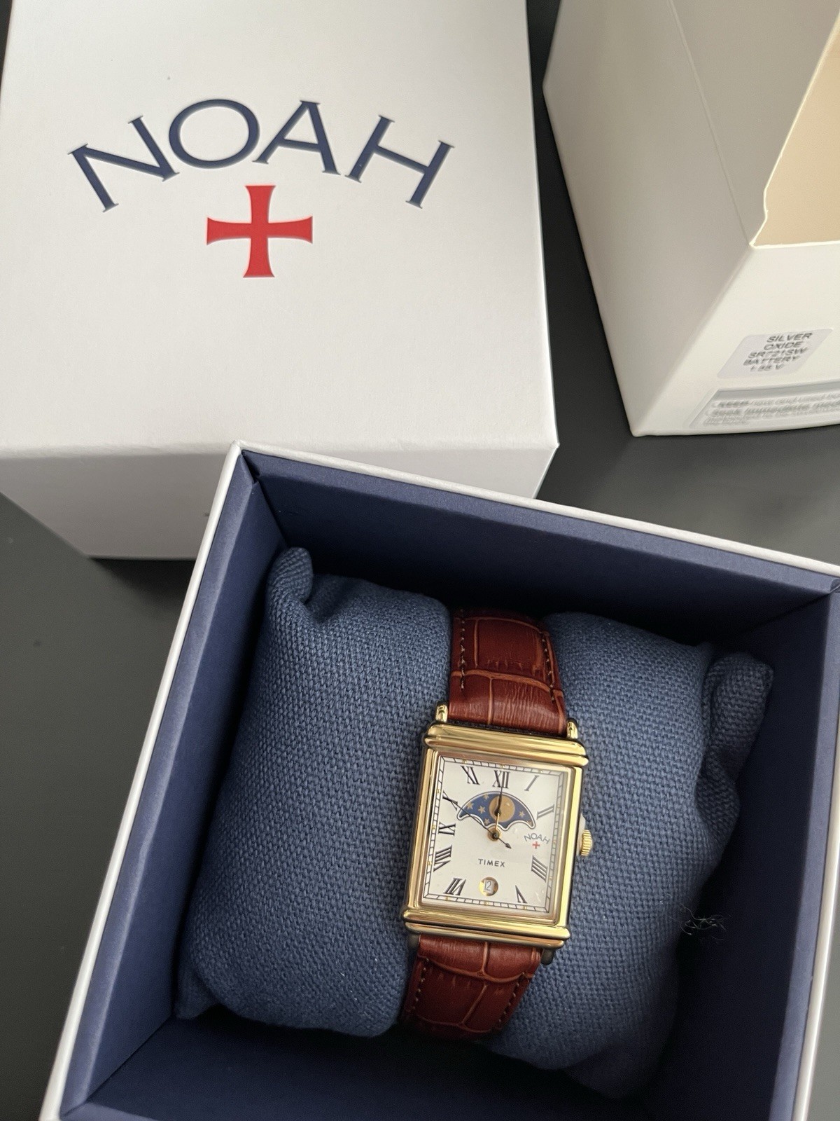 Timex x Noah Moon Phase brown gold Watch