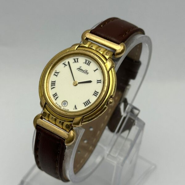 JEAN D’EVE Quartz White Roman Dial Vintage Unisex Watch SBZ186ABR8(SS)