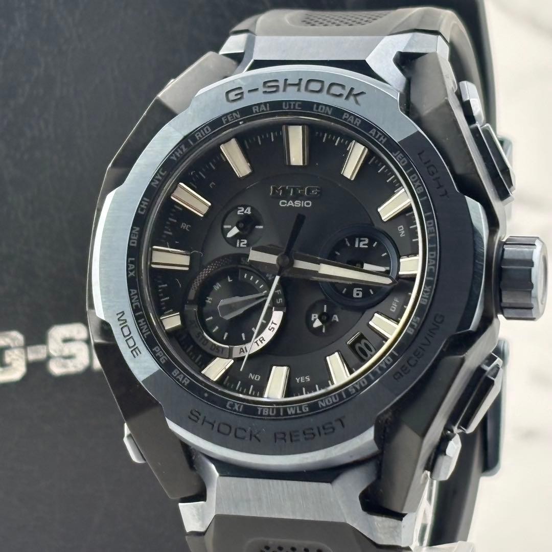 Casio G-Shock MTG-B4000B-1A2JF Smart Watch Black Stainless Steel Used Authentic