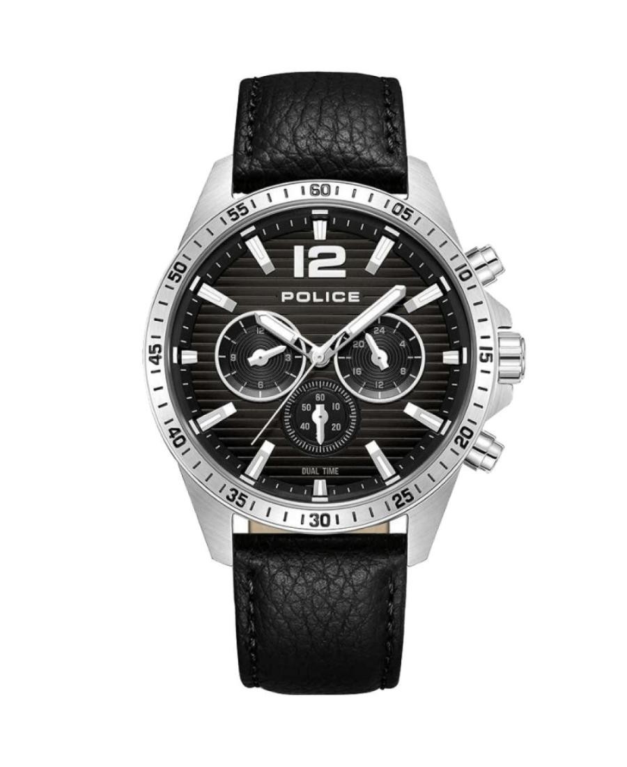 POLICE Men Analog Quartz Casual Watch Classic Dress Black Dial Waterproof Round