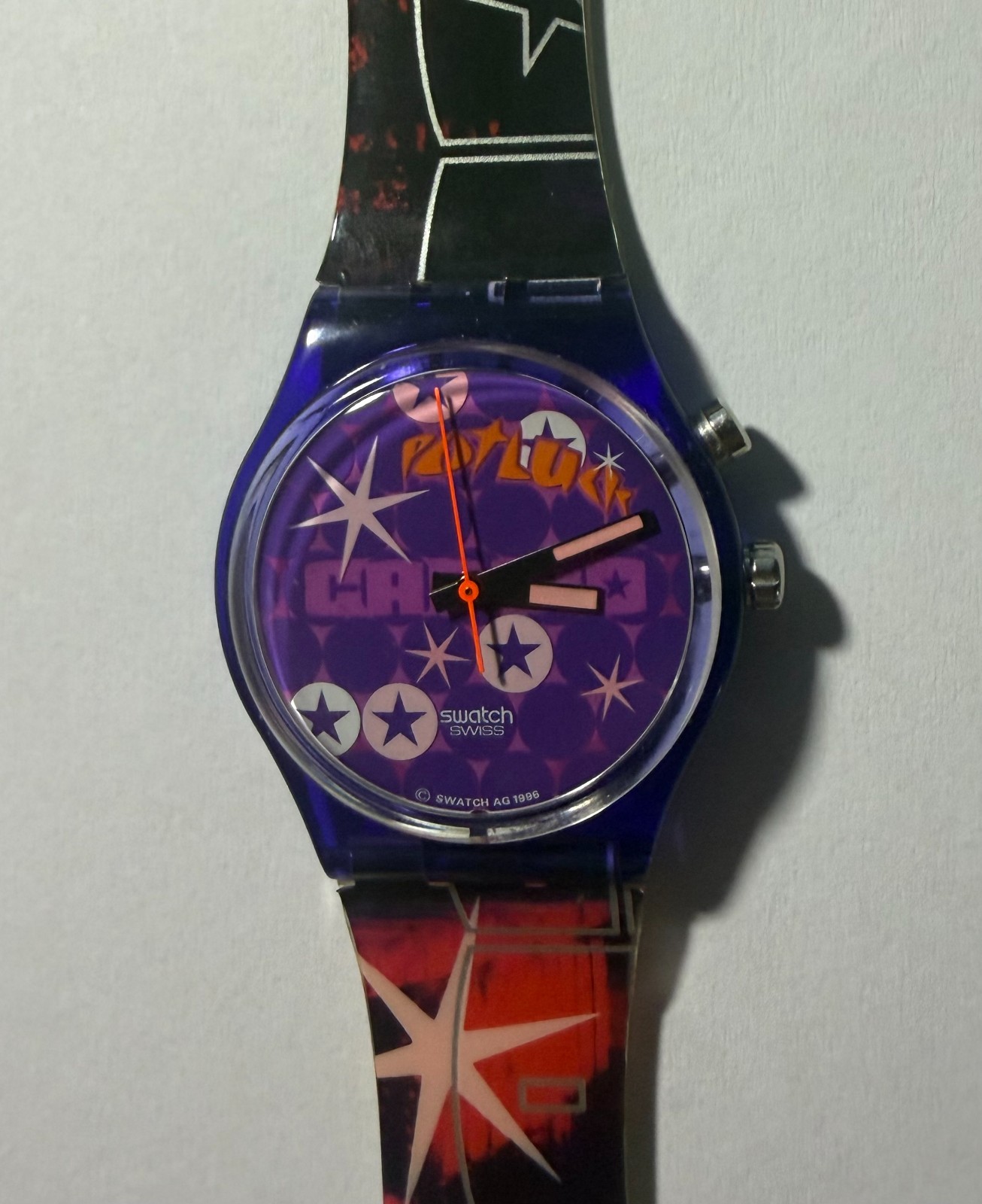 Swatch Watch POTLUCK GN901 – Not Ticking – SOLD «AS-IS» PARTS OR REPAIR