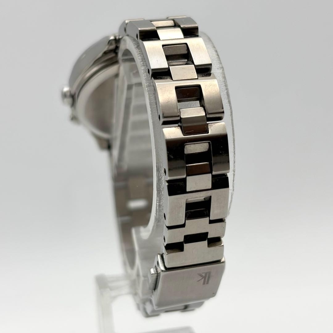 Beautiful Item SEIKO Seiko Lukia Radio Solar Watch Silver Glitter Ladies
