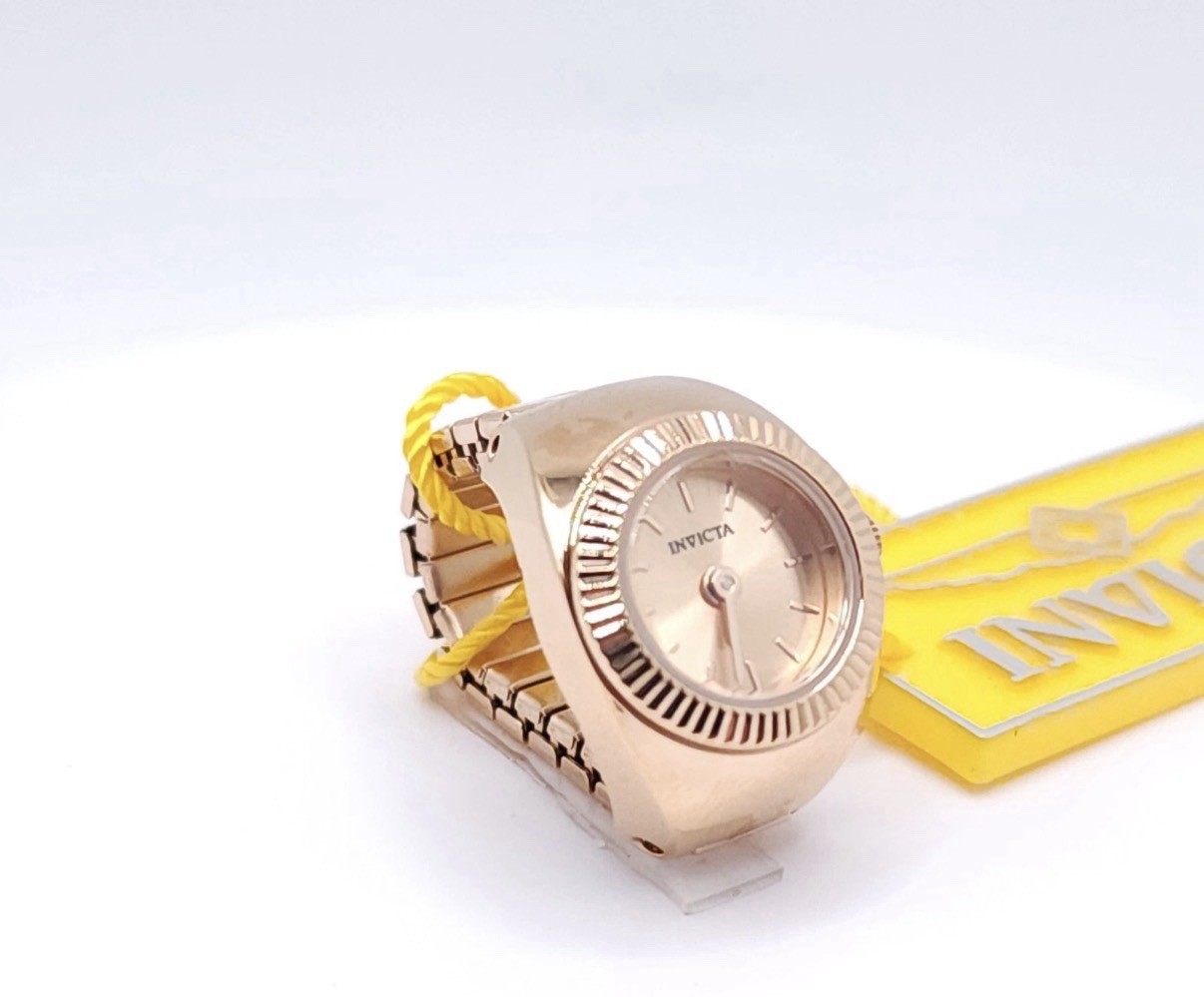 Invicta Mini Angel Women’s Ring Watch  Quartz |  Rose  Gold  |  Sunburst | 48948