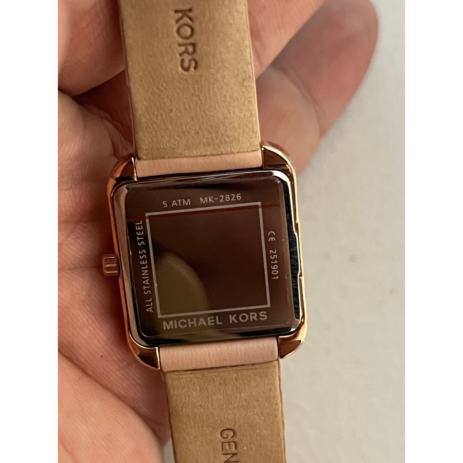 Michael Kors MK2826 Drew Three-Hand Blush Pink Leather Double Wrap Women’s Watch