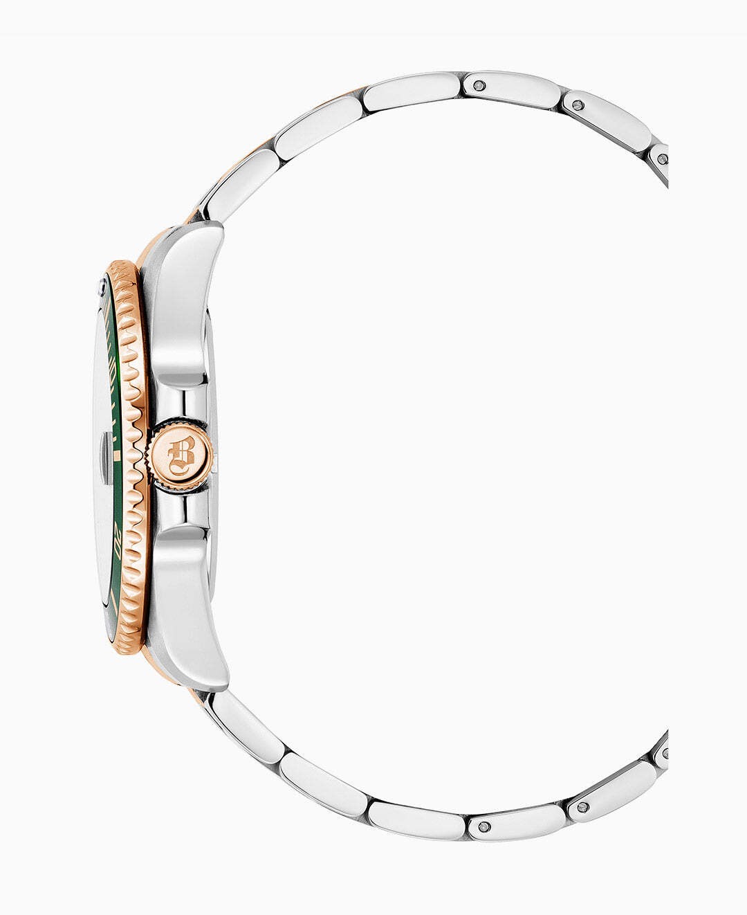 Pro Scuba 43mm Green dial, bicolor rose-stainless steel bracelet, unidirectional