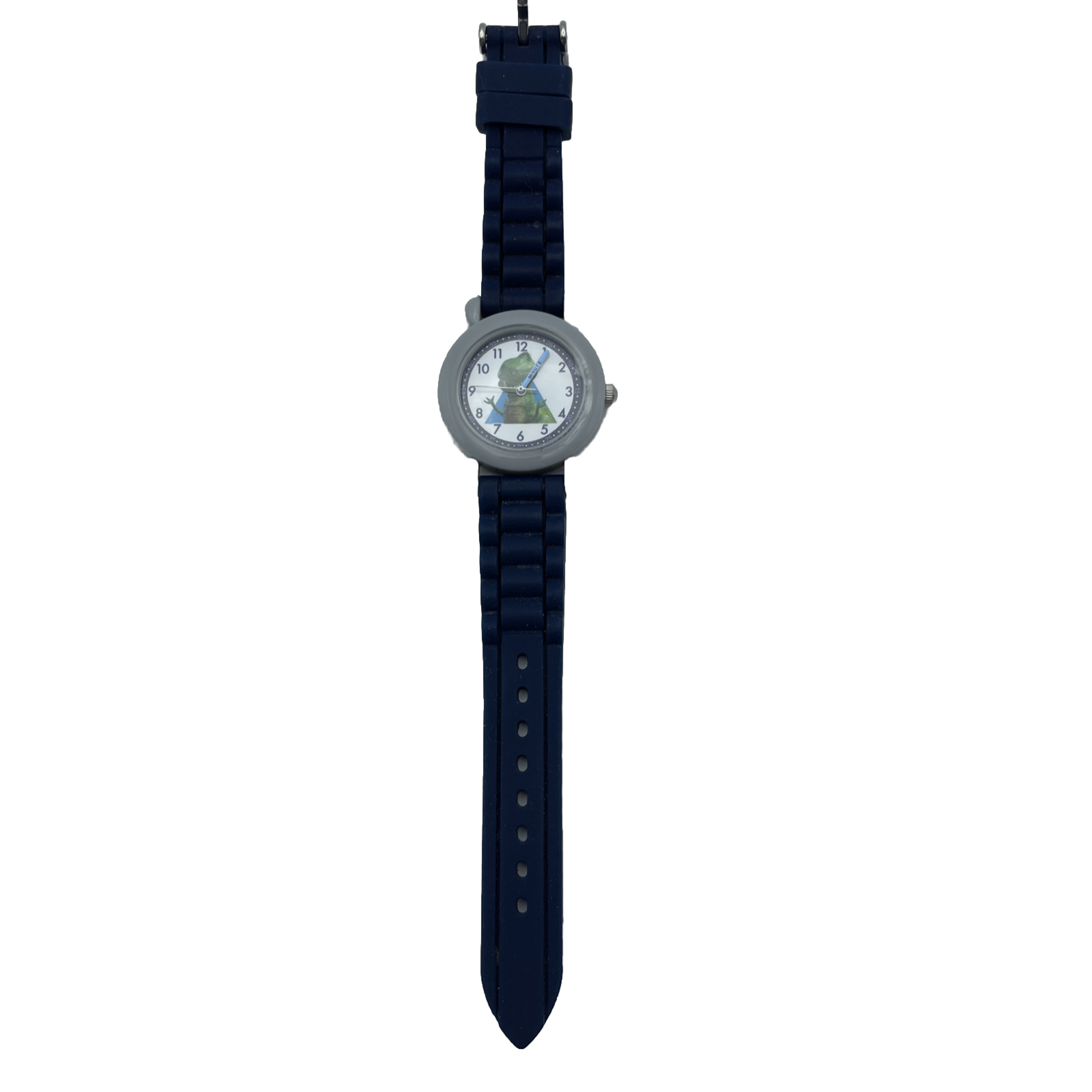 Disney Kids Toy Story Rex Time Teacher Blue Silicone Band Watch