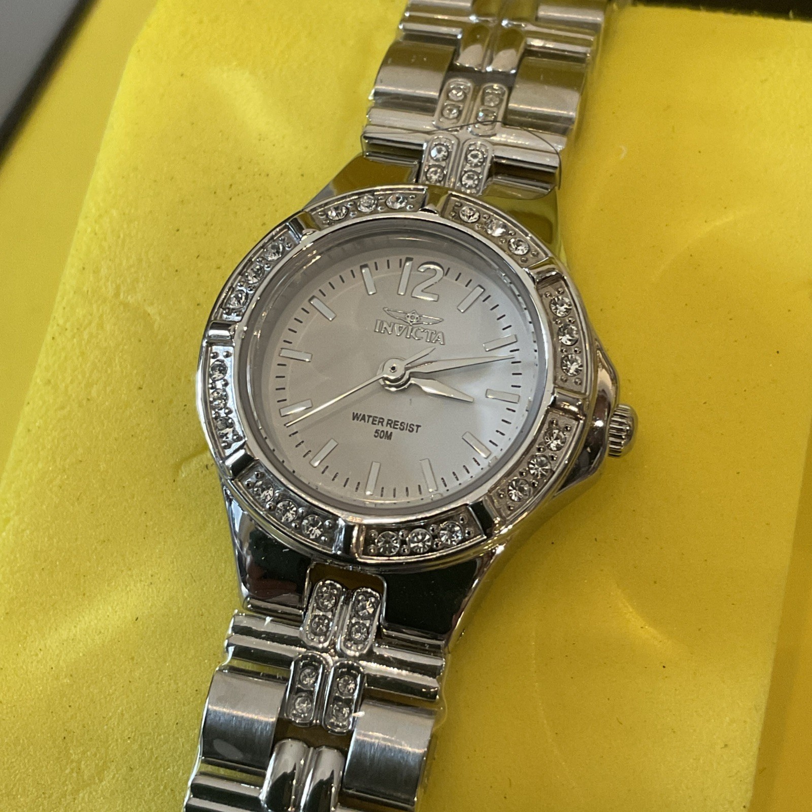 0126 Invicta Wildflower Swiss Ronda 763 Caliber Crystals Women’s Watch 21.5mm