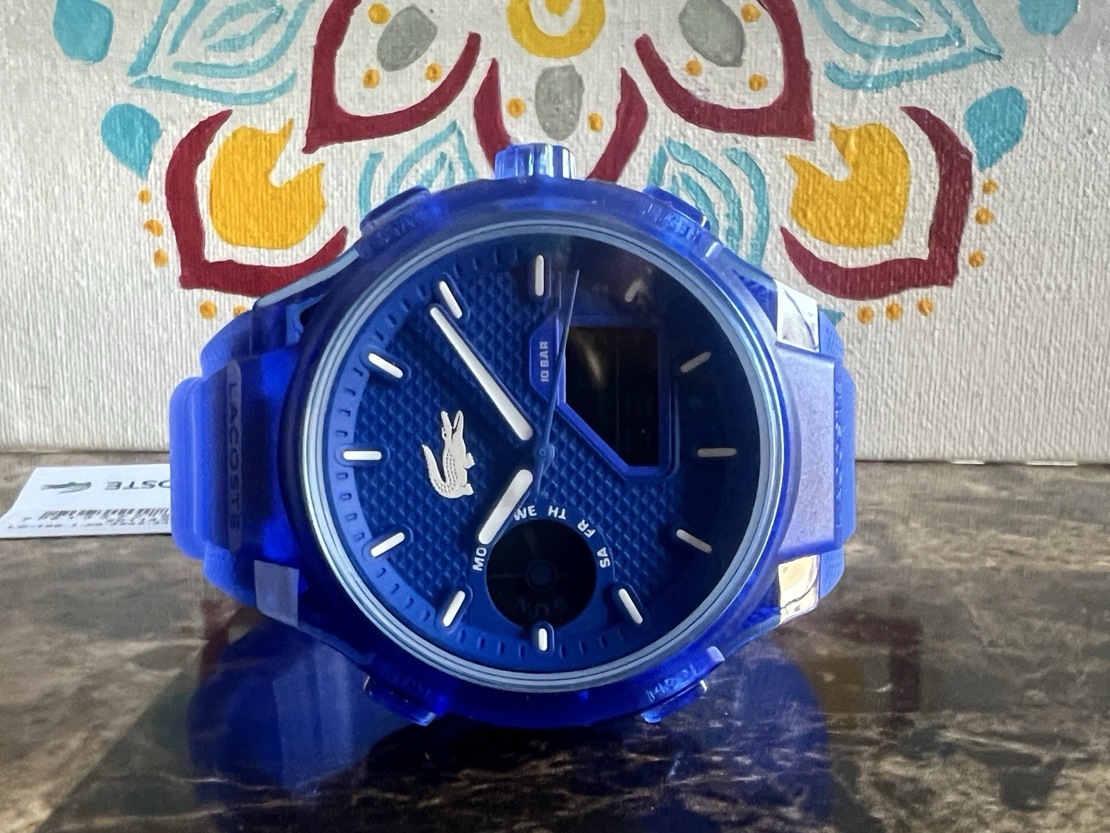 Lacoste LC33 Analog & Digital Blue Silicone Strap Men Watch 45mm 2011429