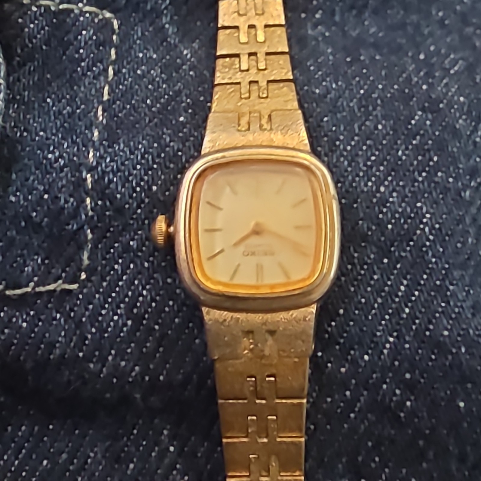 Caravelle Women’s Vintage Quartz Gold Tone Bracelet Watch