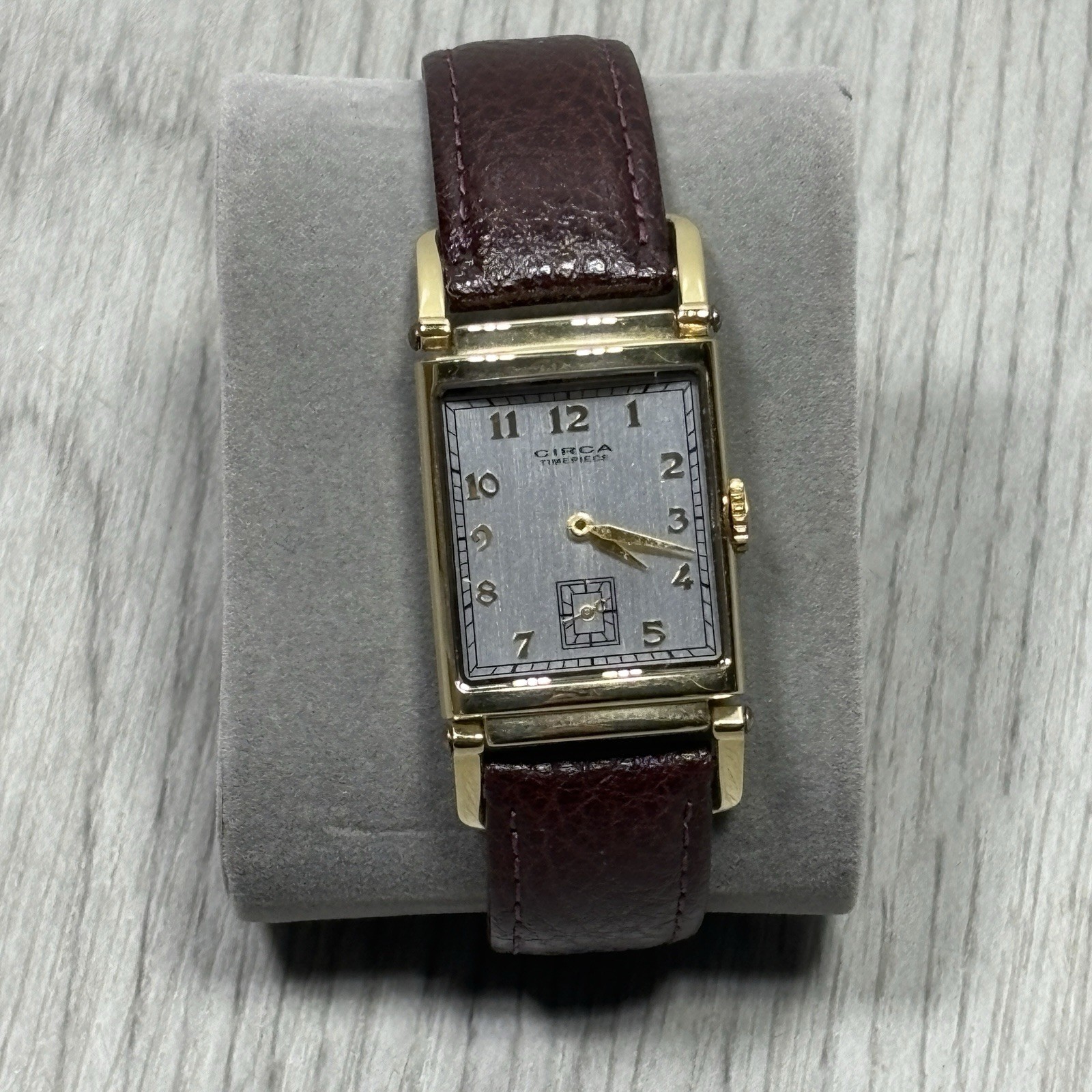 Circa CT106T Vintage 23K Gold Plated Quartz Wrist Watch – Needs Battery