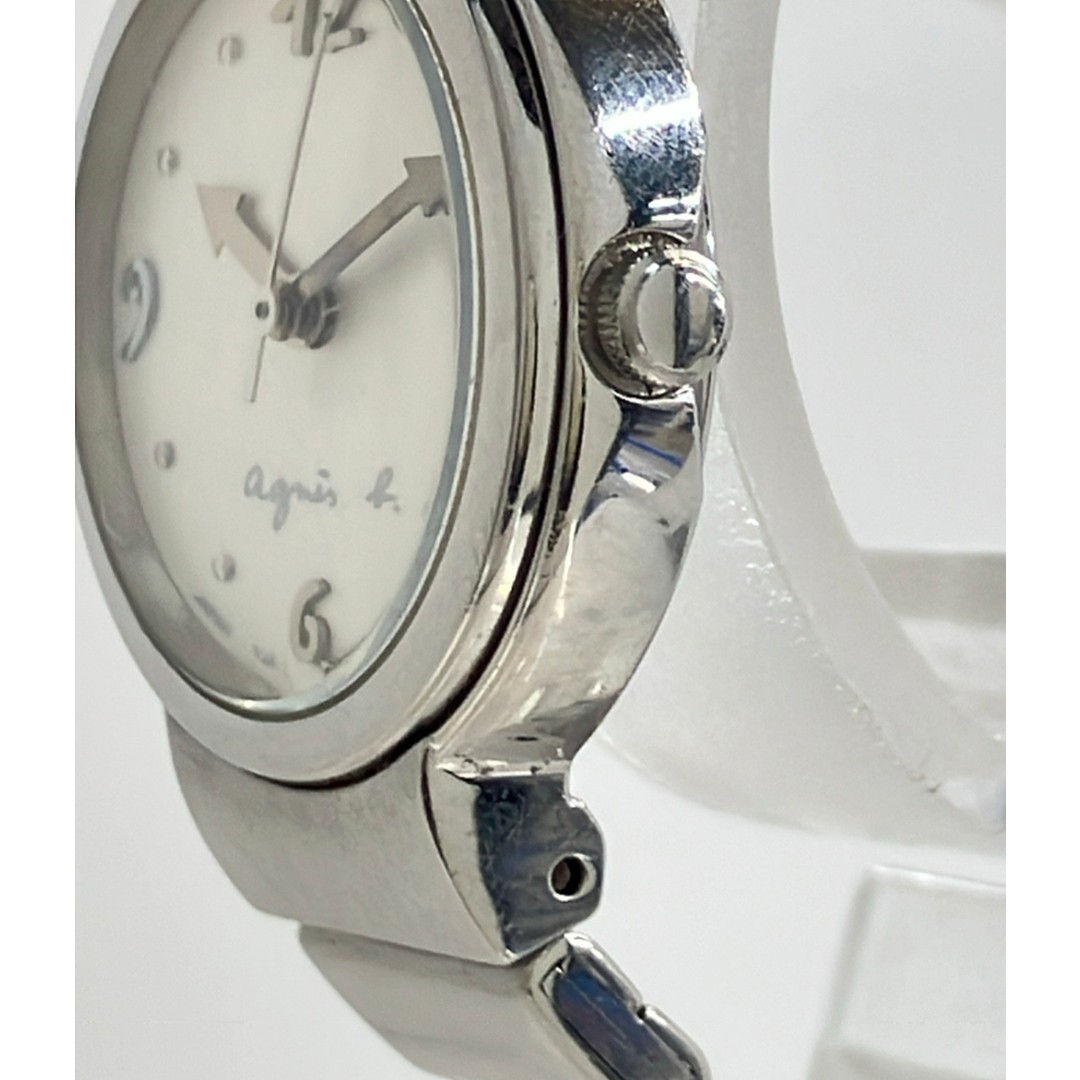 agnes b. Wristwatch Y151 0G10 Quartz Silver Ladies