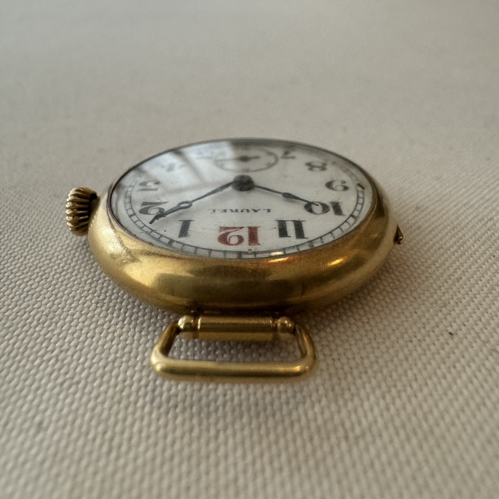 Antique Laurel (Seiko) ‘1913’ Manual Wind Wristwatch – 18K Yellow Gold