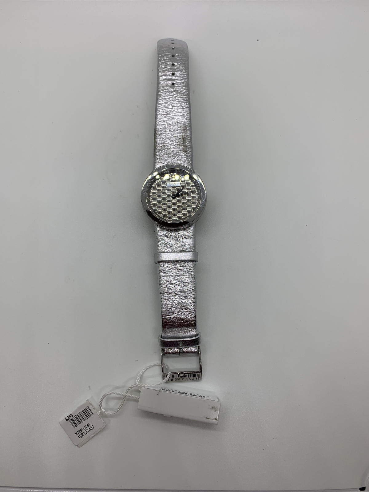 Just Cavalli Analog Silver Dial Women’s Watch – R725111581 w/ SilverLeather Band