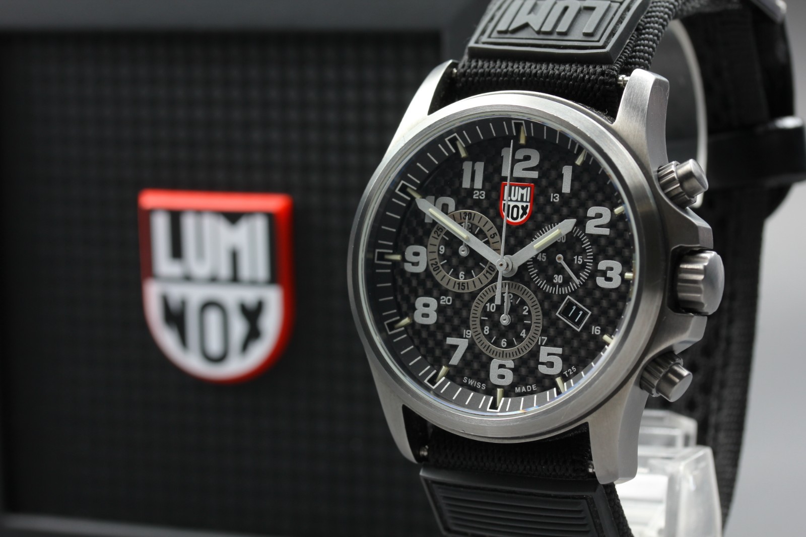 [N MINT w/ BOX] LUMINOX Atacama Field 1941 45mm Black Dial Chrono QZ Men’s Watch