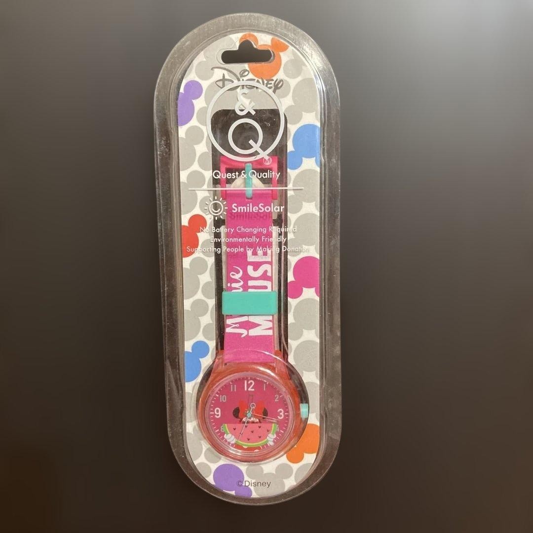 Q&Q SmileSolar Disney Minnie Mouse RP20-808 Watch Unused