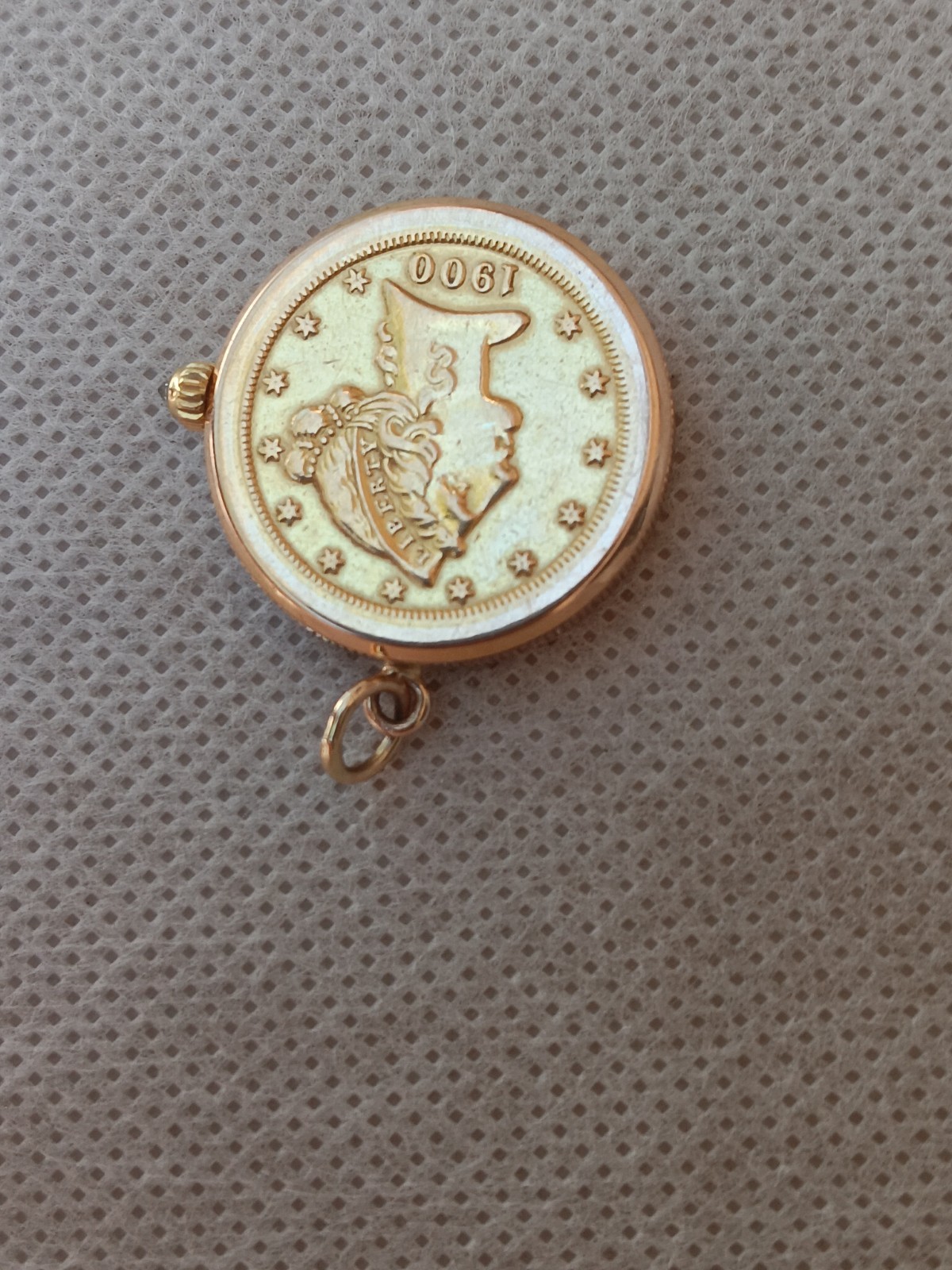 Beautiful 18K Gold Corum, $5 U.S. Gold Coin Dial & Back Cover.