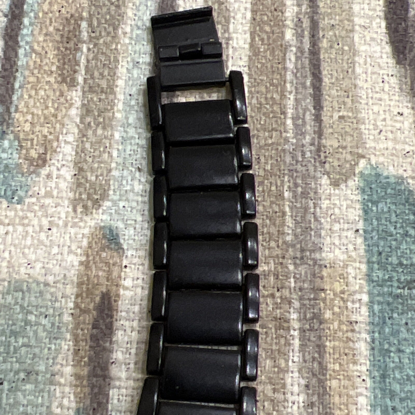 Steve Madden SMW551 Men Analog Black-Tone Stainless Steel BLACK Dial Watch