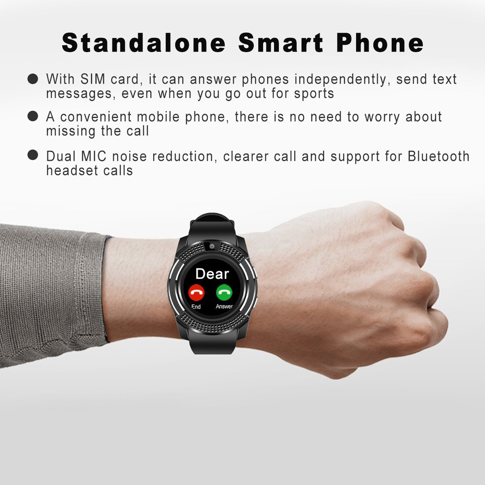 Sports Smart Watch Unlocked Phone Call Text for Android Men Women Watches