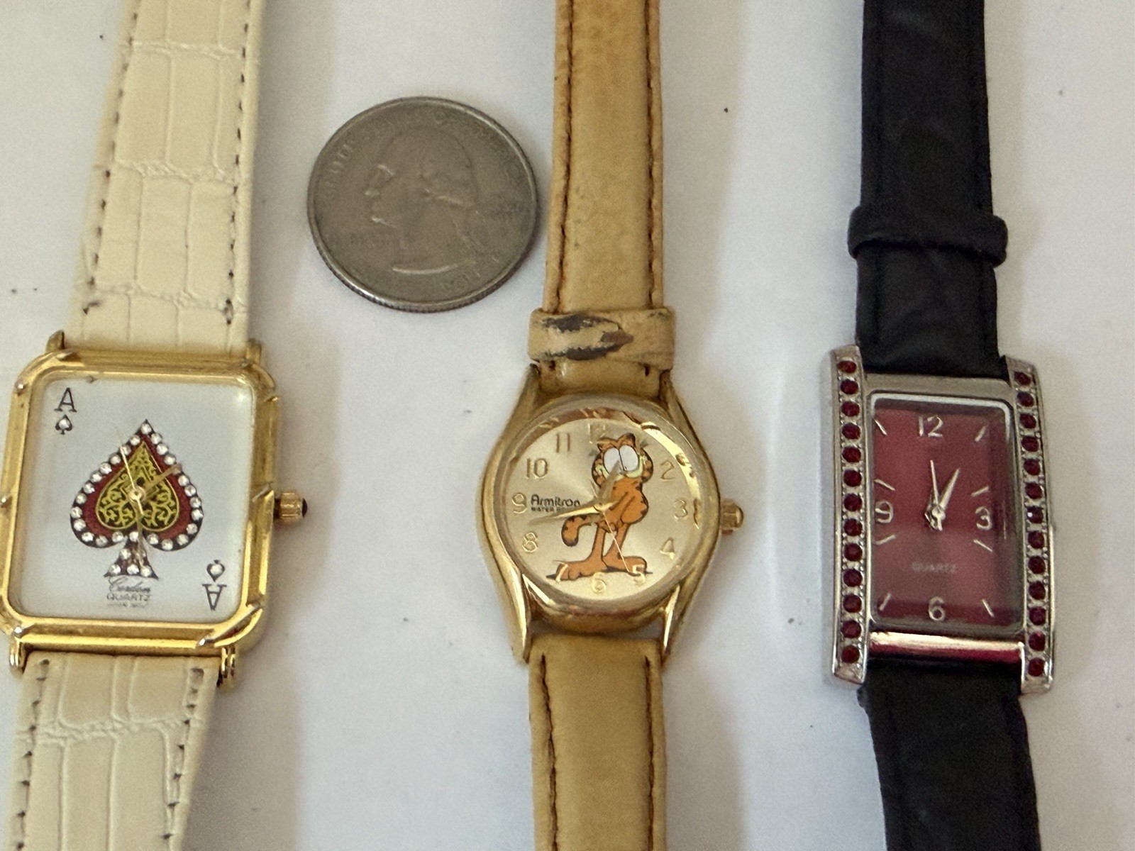 LOT 15 WATCHES BULOVA FOSSIL WALTHAM KENNETH COLE DISNEY ETC ALL TESTED WORKING