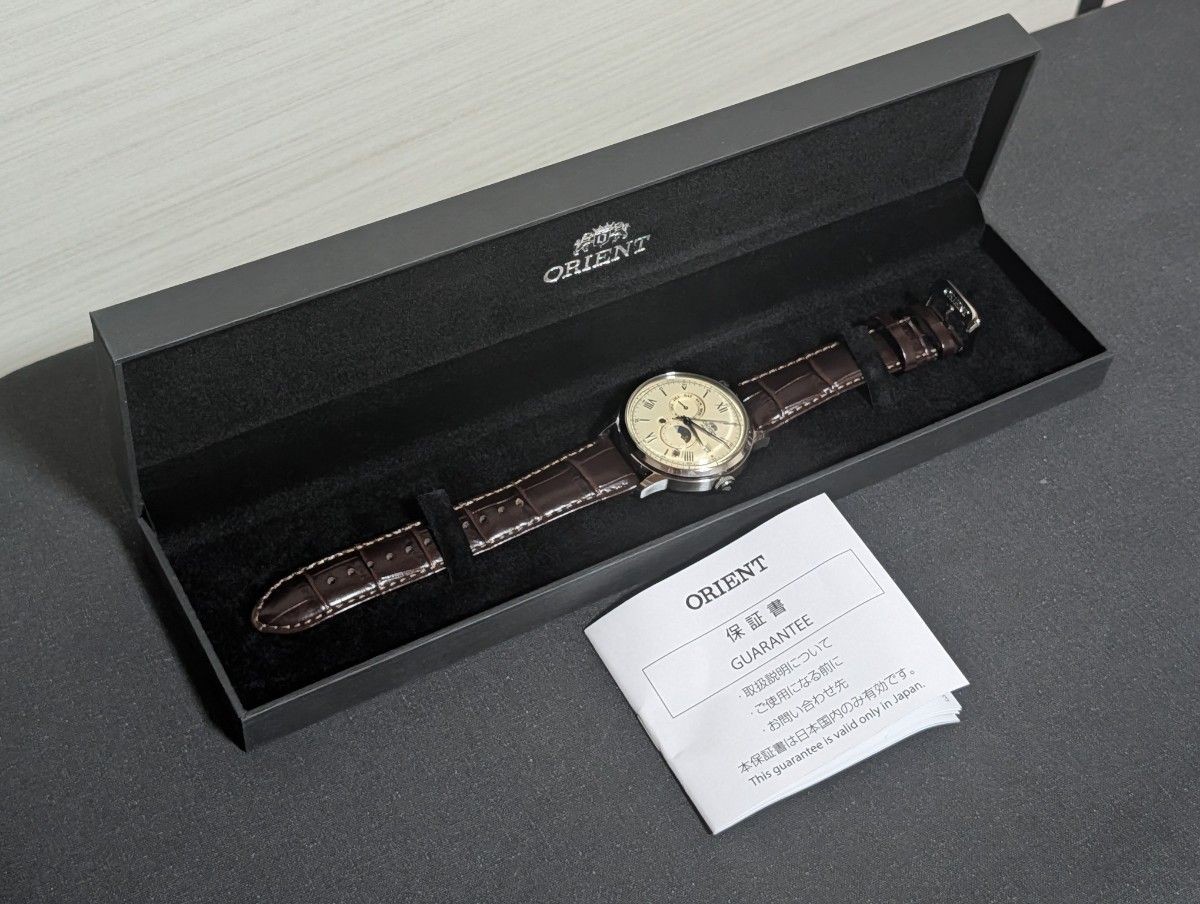 Orient Bambino RN-AK0803Y Automatic Sun & Moon Watch Used