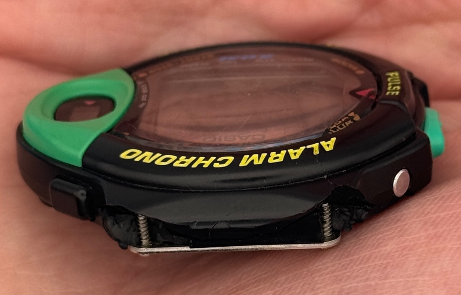 1993 Vintage Casio Exercise Pulse Monitor Digital Watch – JP-200W 1009 – BROKEN!